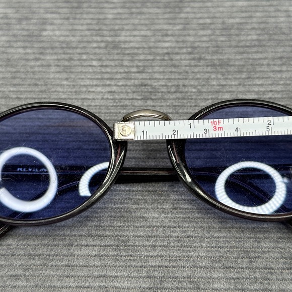Revlon Vintage Oval Sunglasses Purple Burgundy Frame Blue Tint Lenses Retro 90s main image 8